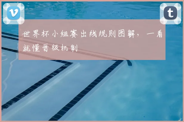 世界杯小组赛出线规则图解，一看就懂晋级机制